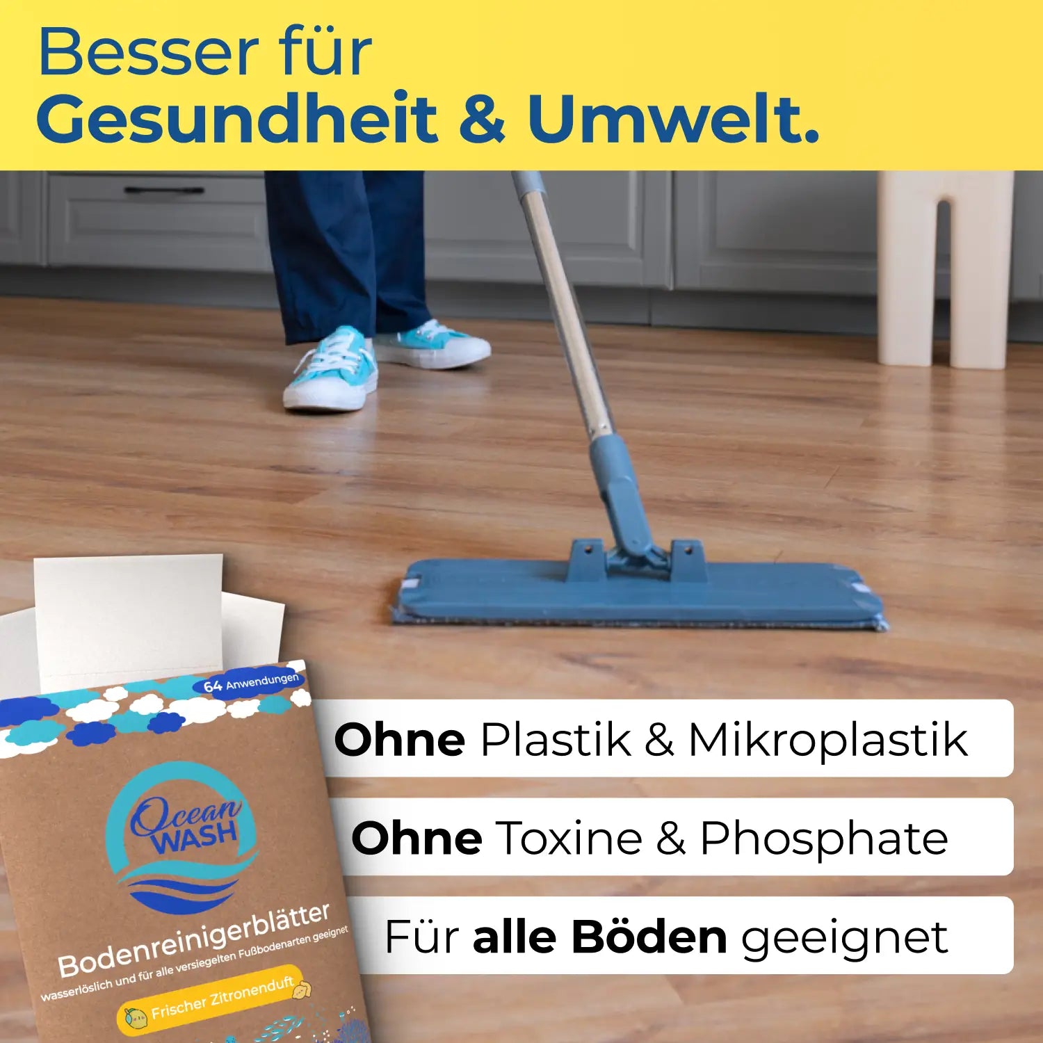 Bodenreiniger-Blätter