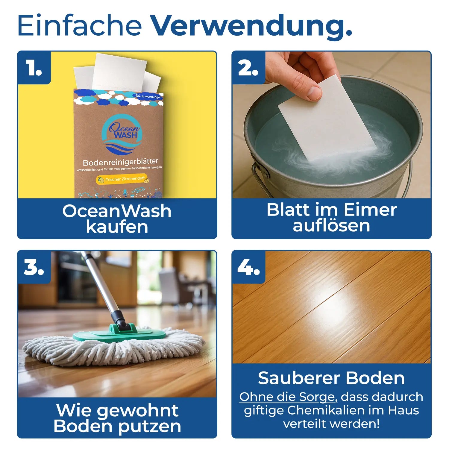 Bodenreiniger-Blätter