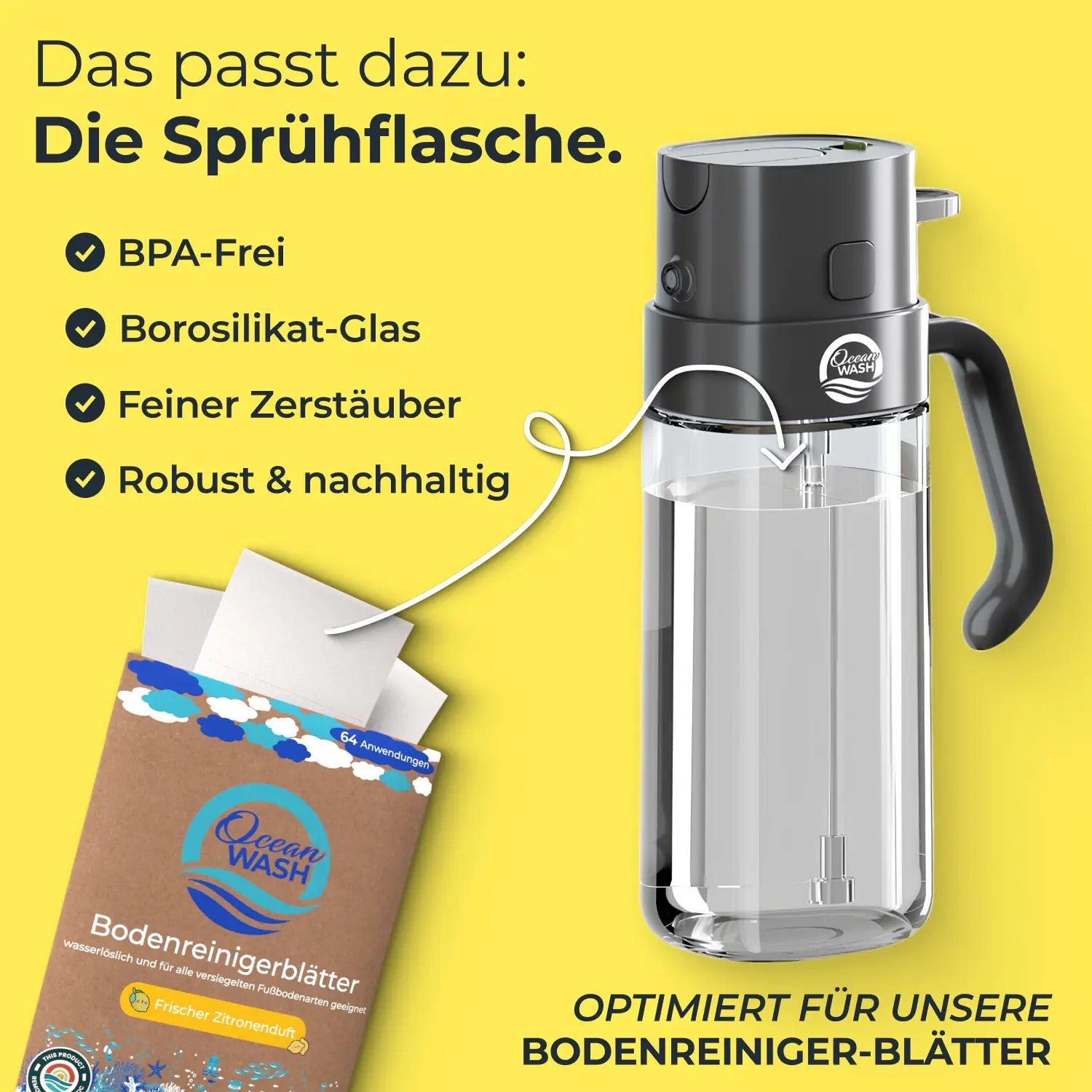 Bodenreiniger-Blätter