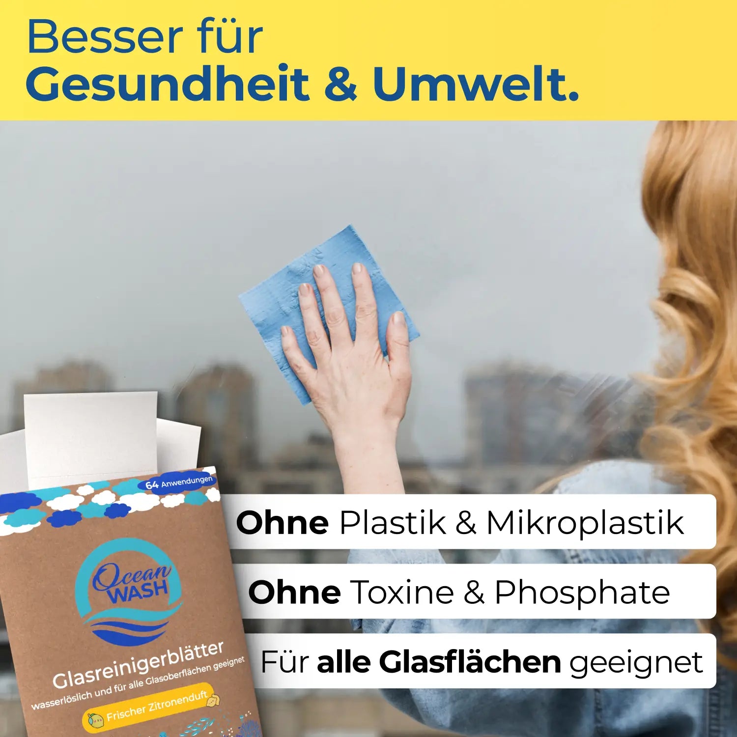 Glasreiniger-Blätter