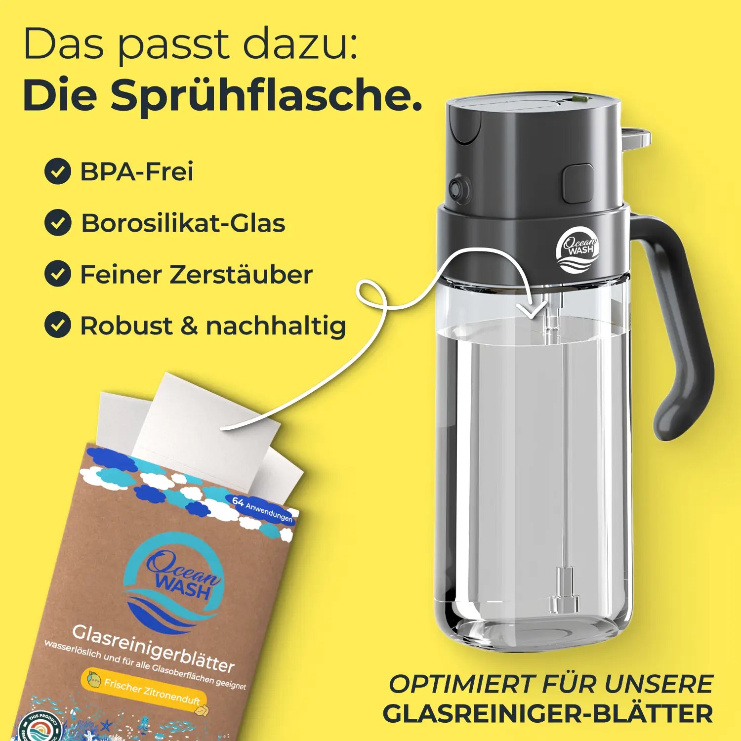 Glasreiniger-Blätter