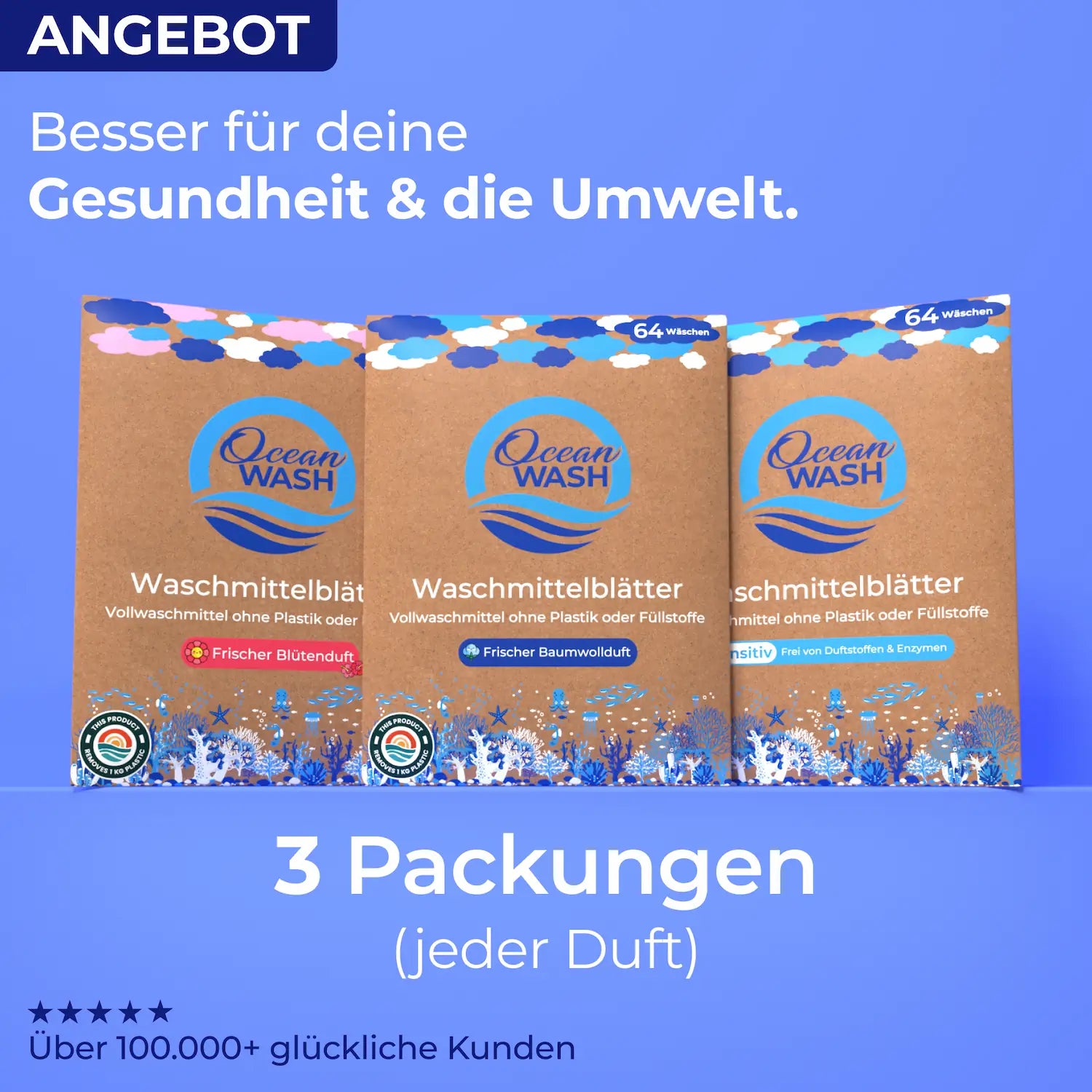 Waschmittelblätter 3er-Bundle