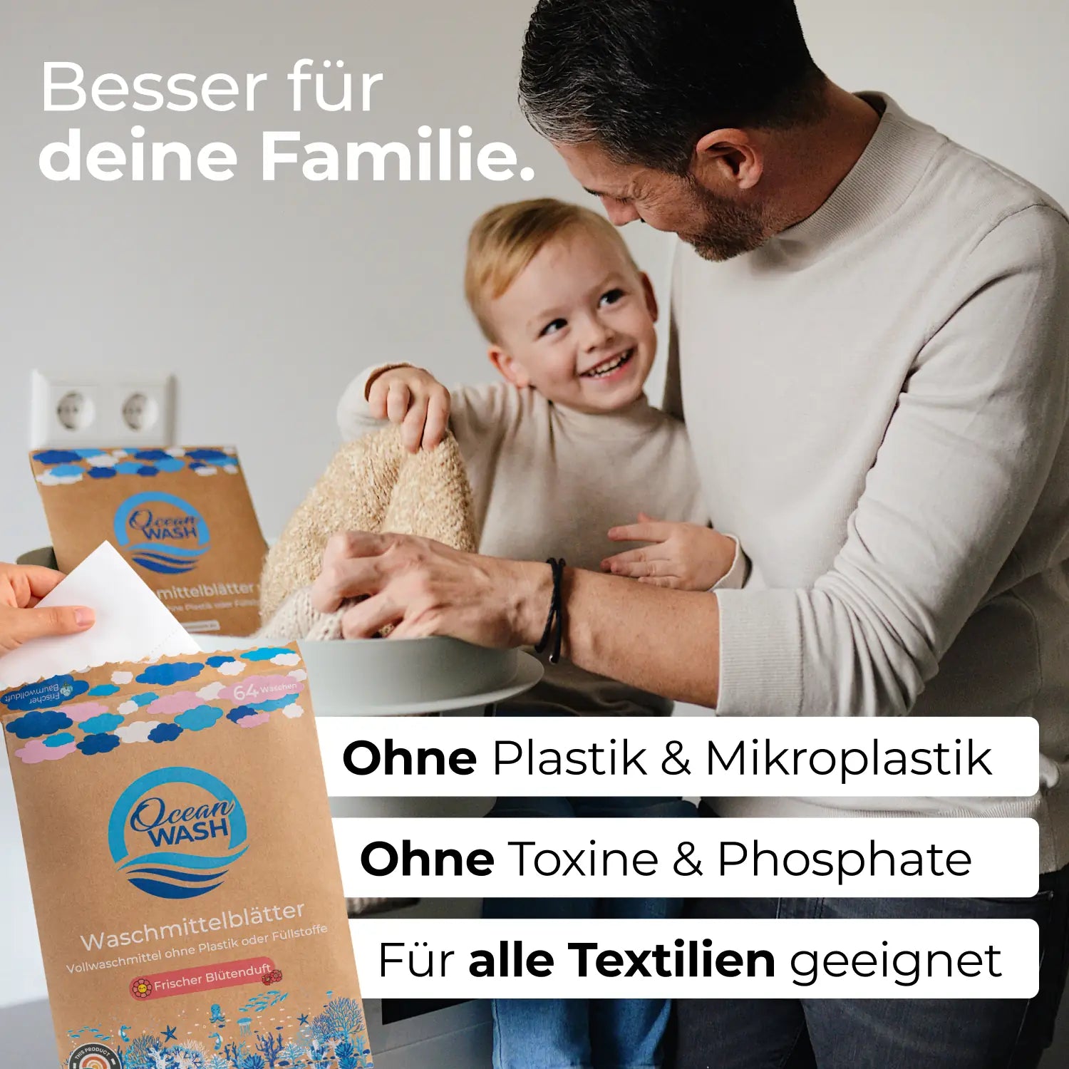 Waschmittel-Blätter Blütenduft