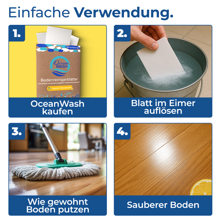 Bodenreiniger-Blätter