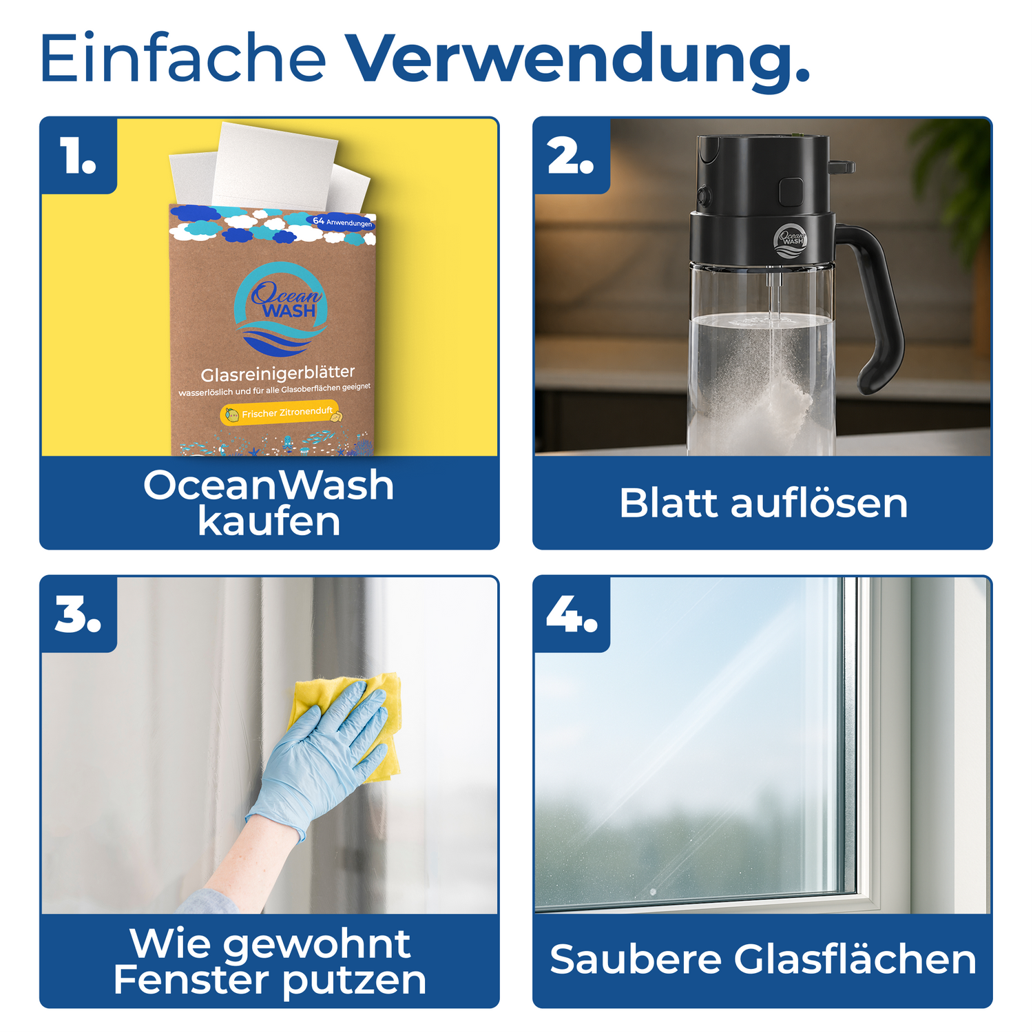 Glasreiniger-Blätter