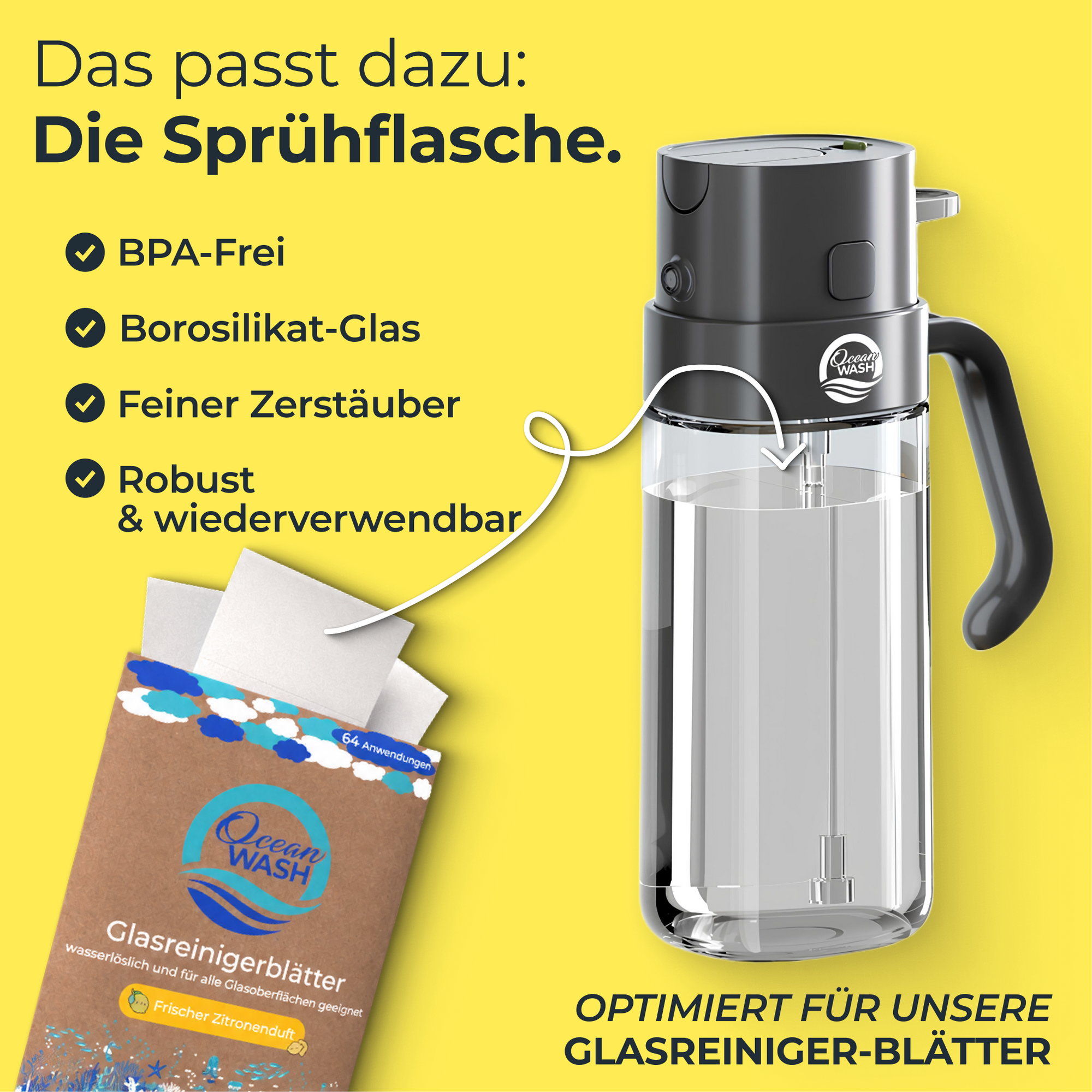 Glasreiniger-Blätter