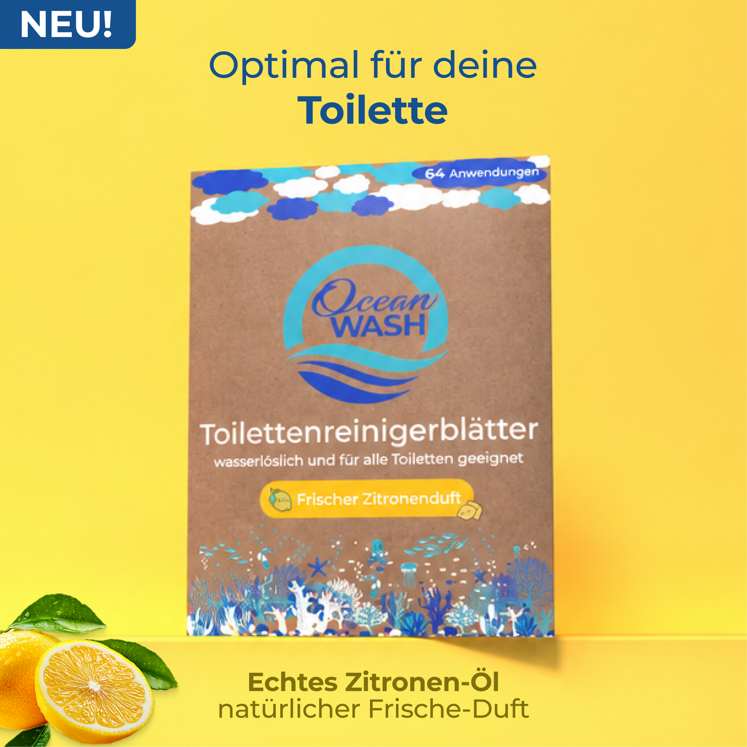 Toilettenreiniger-Blätter