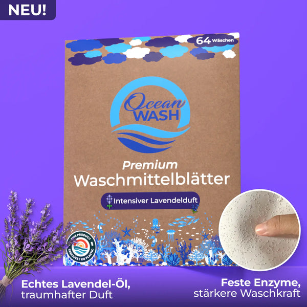 Waschmittel-Blätter Lavendel