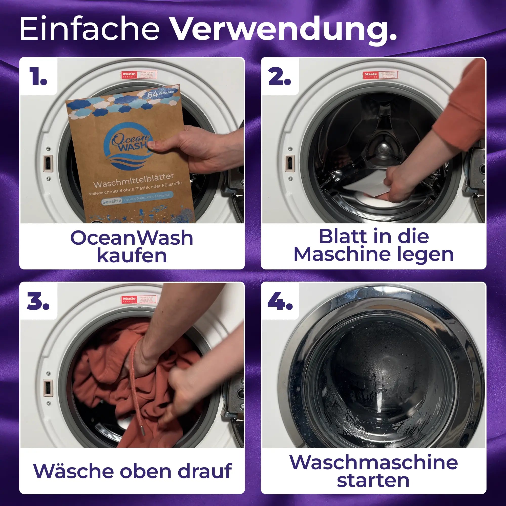 Waschmittel-Blätter Lavendel
