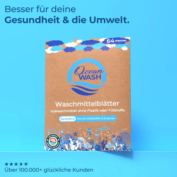 Sensitiv Waschmittel-Blätter