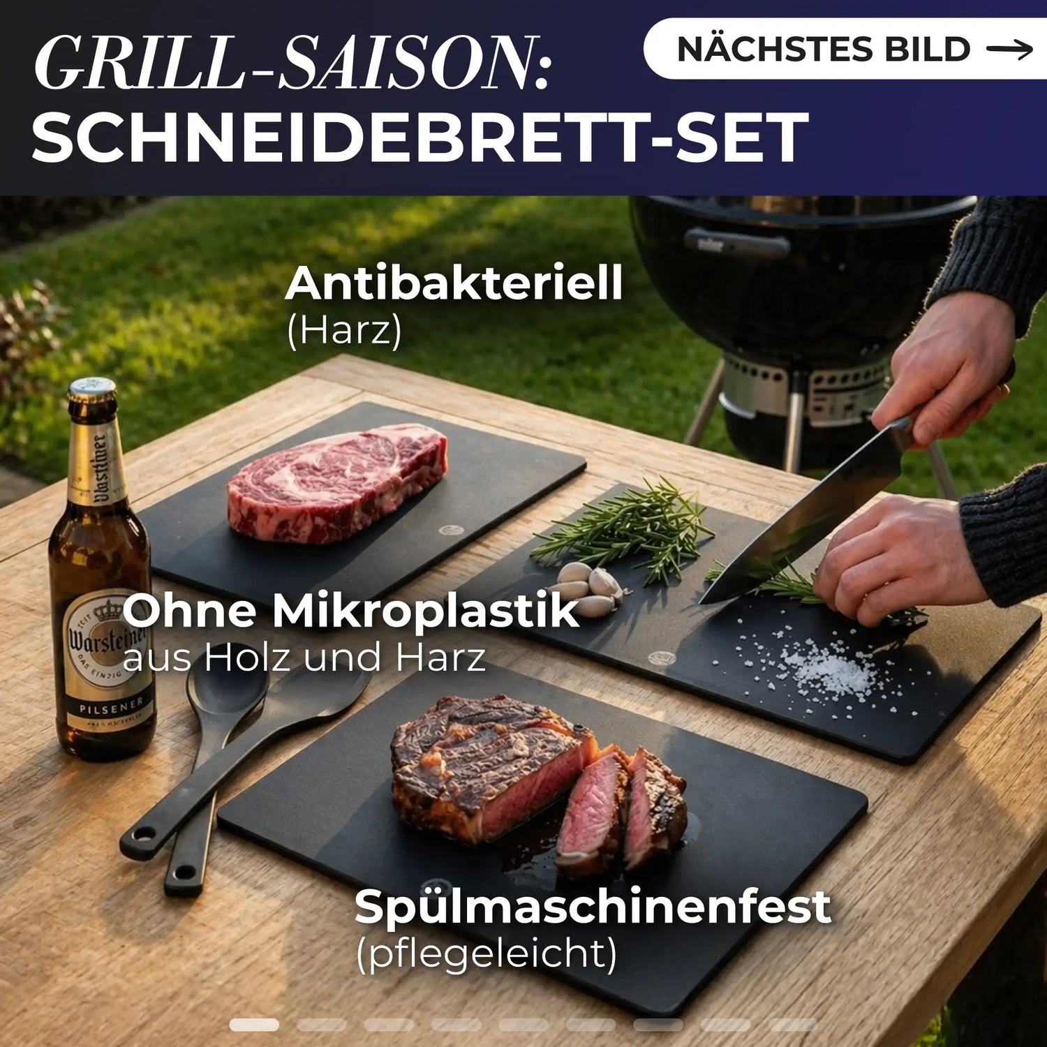 Schneidebretter-Set (Grillsaison)