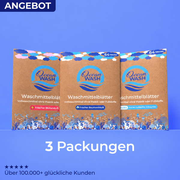 Waschmittelblätter 3er-Bundle