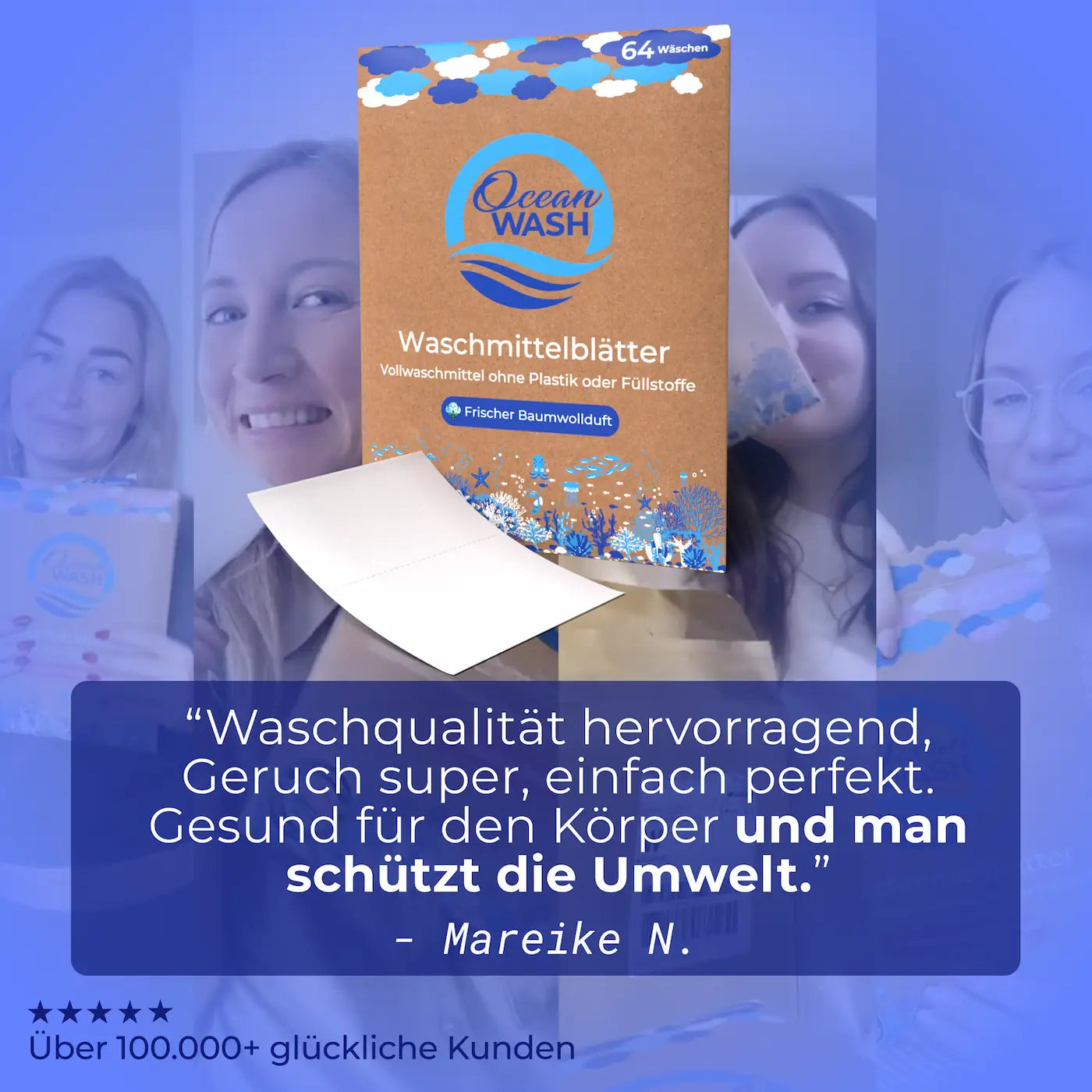 Waschmittelblätter Baumwollduft
