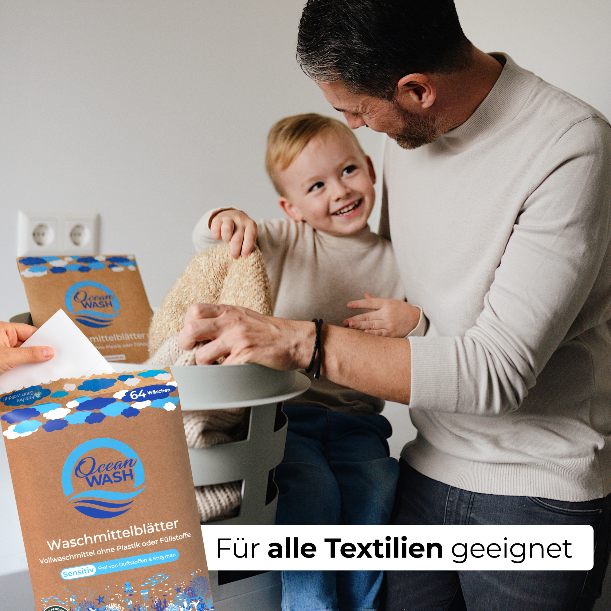 Sensitiv Waschmittel-Blätter