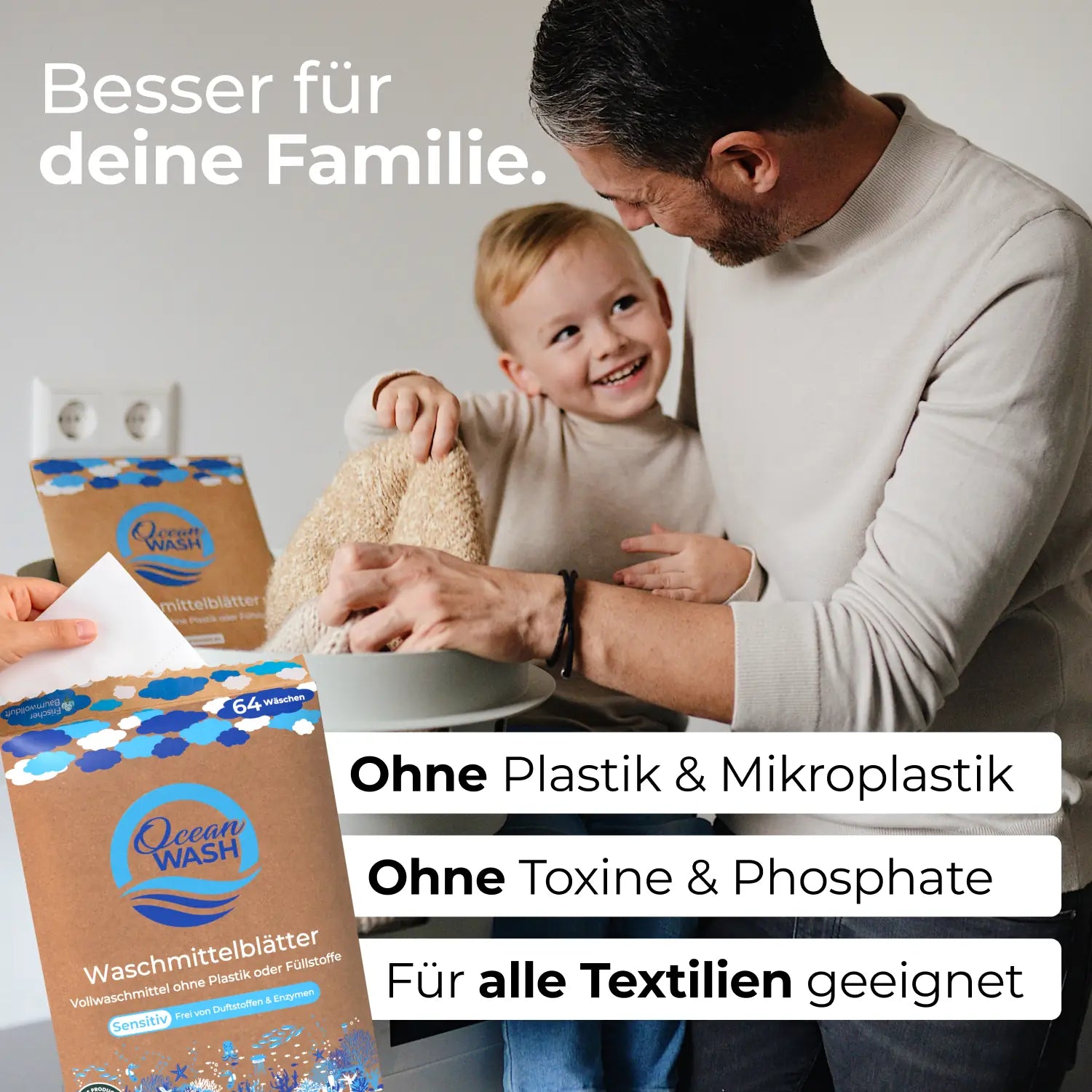 OceanWash Laundry Detergent Sheets