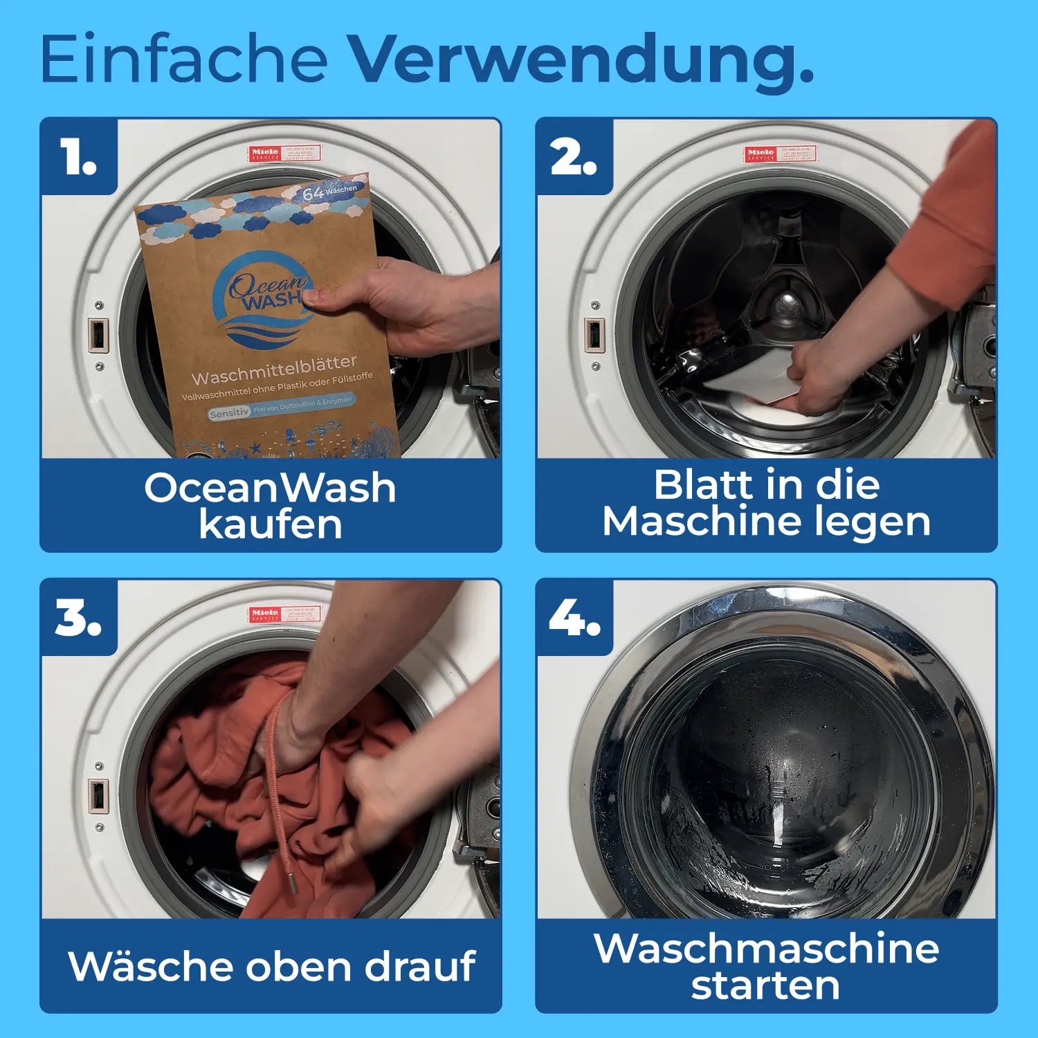 OceanWash Laundry Detergent Sheets
