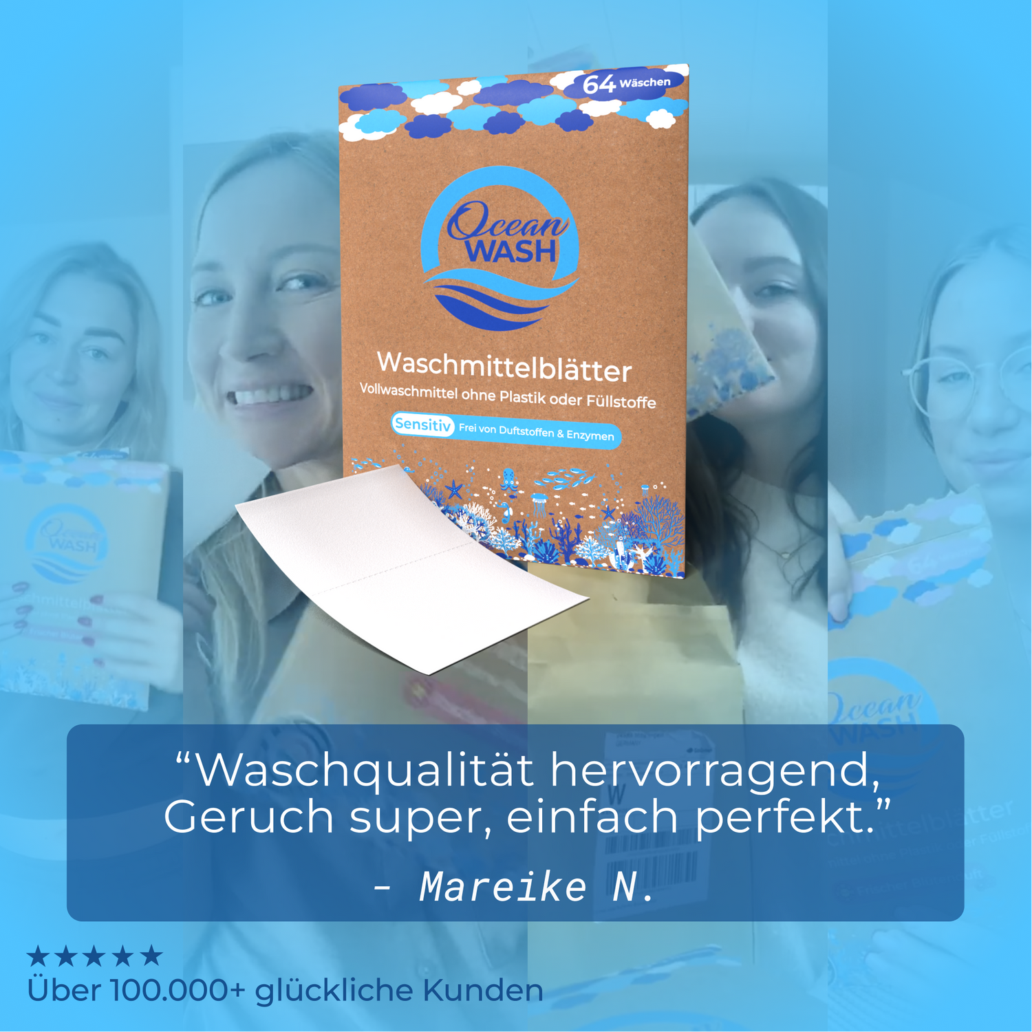 Sensitiv Waschmittel-Blätter