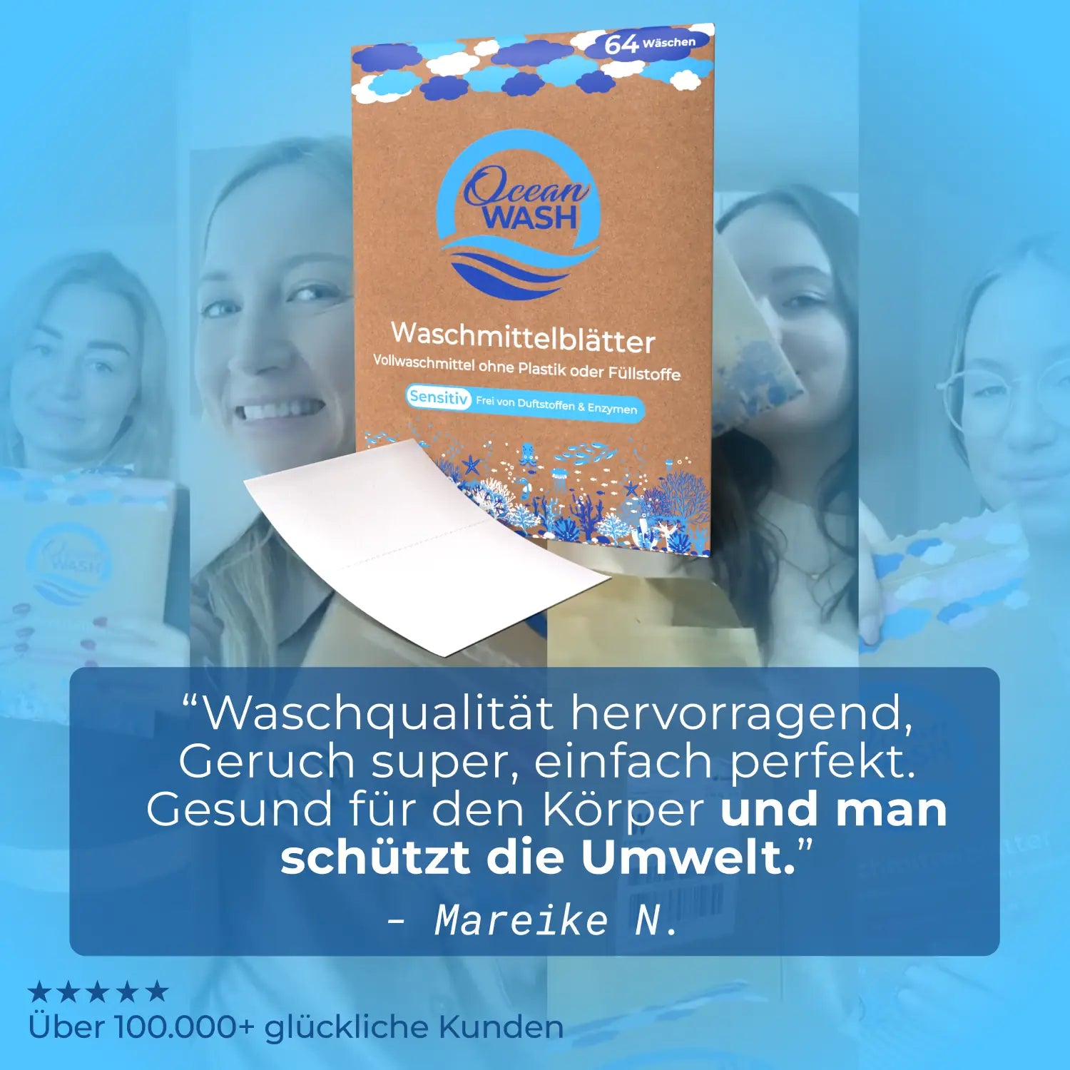 OceanWash Laundry Detergent Sheets