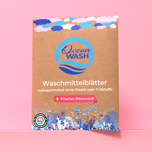 Le détergent OceanWash laisse un parfum floral