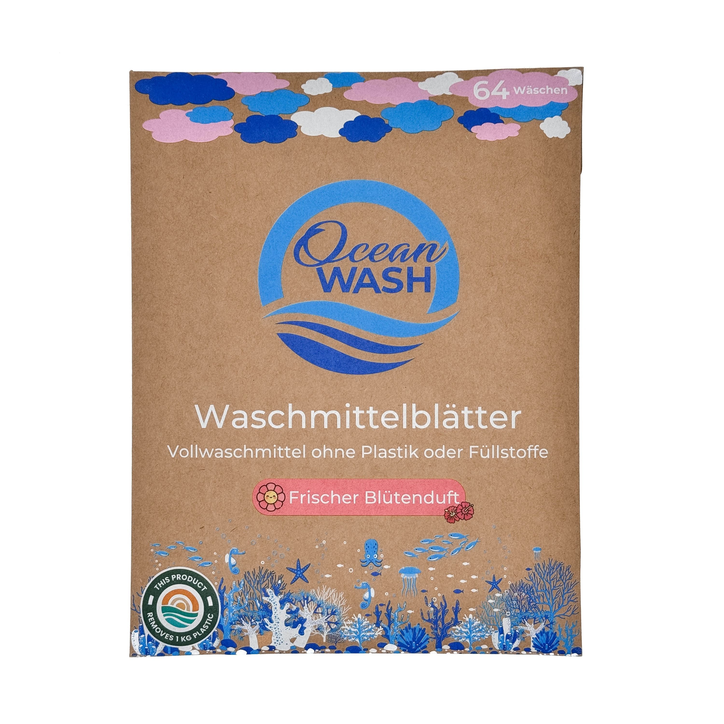 OceanWash Waschmittelblätter Blütenduft - OceanWash