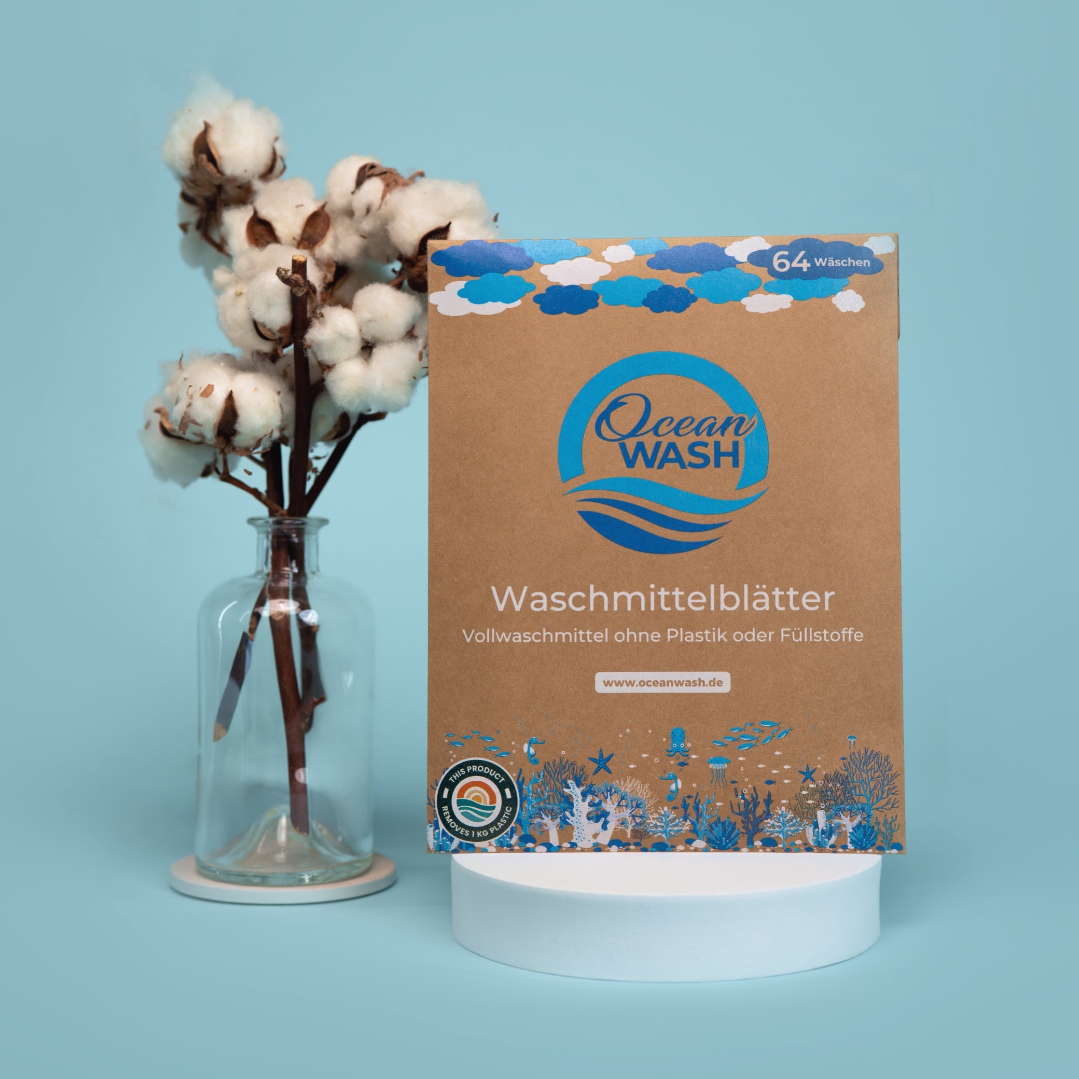 OceanWash Waschmittelblätter Baumwollduft - OceanWash